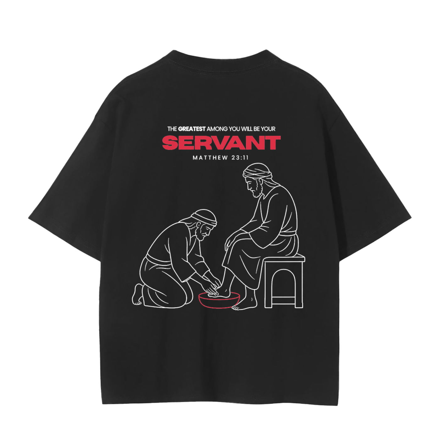 'serve' shirt