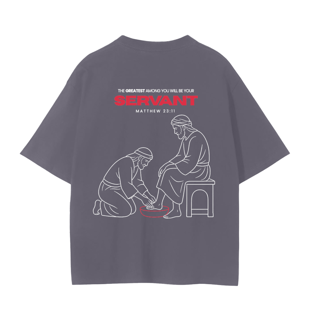 'serve' shirt